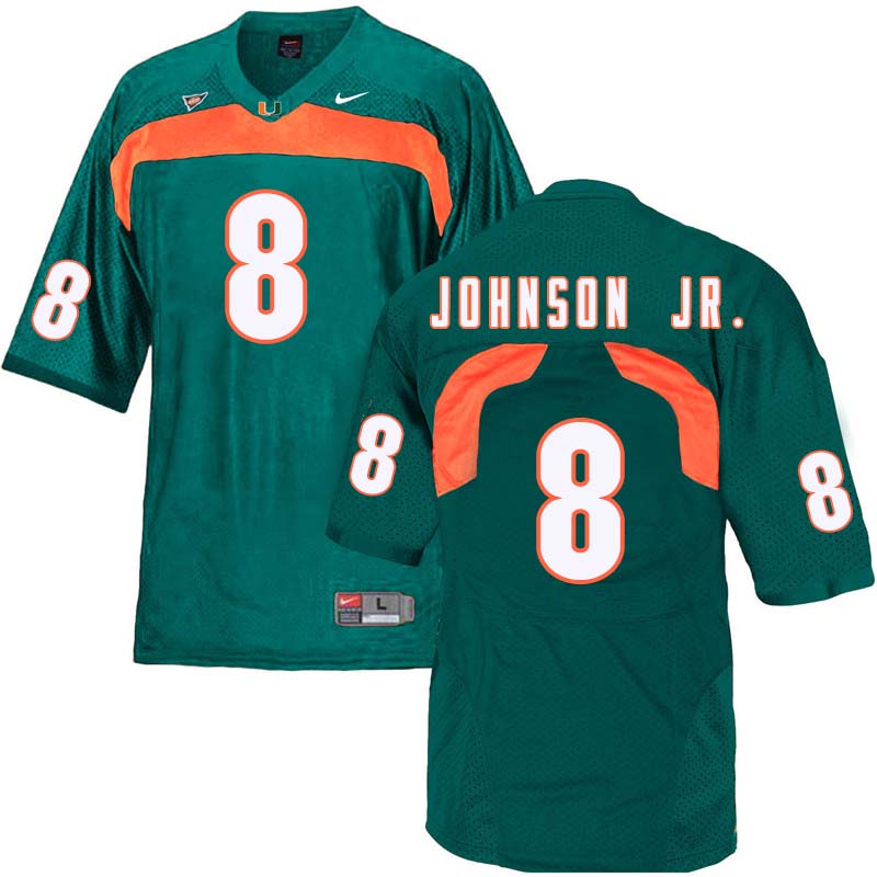 Nike Miami Hurricanes #8 Duke Johnson Jr. College Football Jerseys Sale-Green